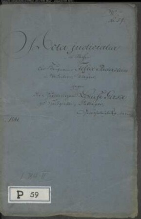 Paderstein, Felix, Kaufmann gegen Luise Girke (Gierke) zu Oesterholz