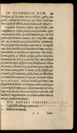 Die Natali Christi. - Die Circumcisionis Domini.