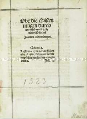 Ob die Christen durch ihre guten Werke das Himmelreich verdienen mögen