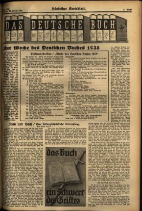 Dritte Ausgabe vom Freitag, den 25. Oktober 1935.