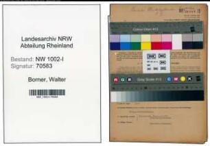 Entnazifizierung Walter Borner , geb. 03.05.1895 (Buchhalter)