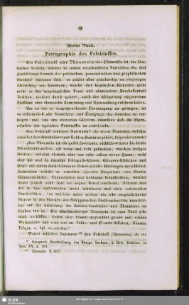 Erster Theil. Petrographie des Felsittuffes