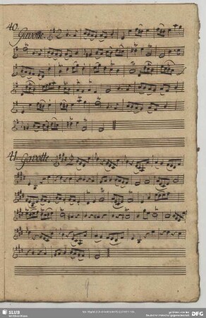 41. Anonymus, Gavottes, E-Dur