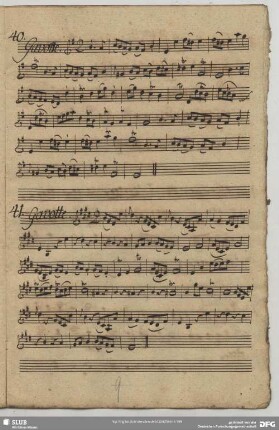41. Anonymus, Gavottes, E-Dur