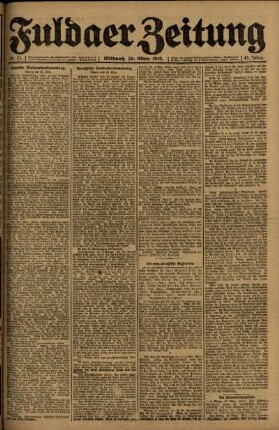 Ausgabe vom Mittwoch, den 26. März 1919.