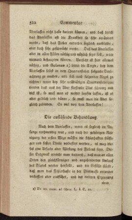 Die auflösende Behandlung.