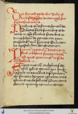 [1r - 12r] Regula tertii ordinis Sancti Francisci.