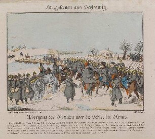 Uebergang der Preußen über die Schlei bei Arnis.