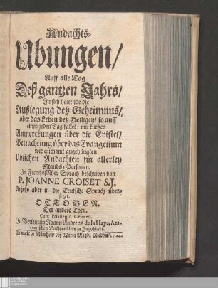 [10],Der andere Theil: October