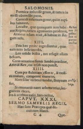 Caput. XXXI. Sermo Samuelis Regis.