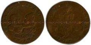 Niederländischer Historienpfennig zum Kriegszug nach Jülich