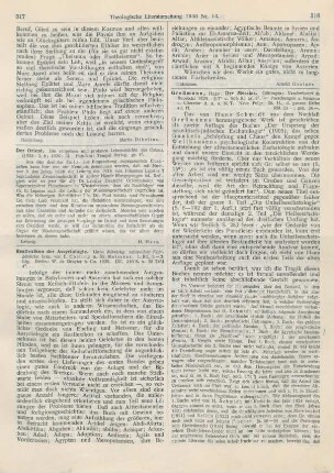 317-318 [Rezension] Ebeling, Erich, Reallexikon der Assyriologie. 1. Bd. 1. - 3. Lfg