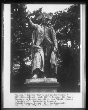 Denkmal für Fürst Franz, Herzog Leopold I. von Anhalt-Dessau