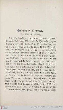 Ernestine v. Kirchsberg