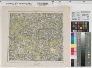 Ponewesh Fliegerkarte 1918 1 : 200 000 28 x 34 Druck: Kartographische Abteilung der Preußischen Landesaufnahme Benkhausen