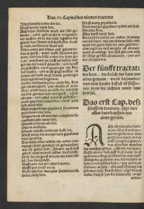 Das erst Cap. desz fünfften tractats/ sagt von allen bain bruchen ...