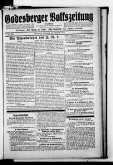 Godesberger Volkszeitung. 1913-1933