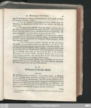 §. 2. Erklärung der Gottheit Christi.
