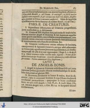 Pars II. De Creaturis.