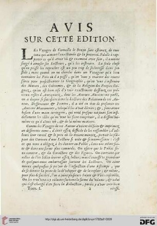 Avis sur cette edition