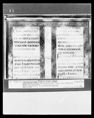 Evangeliar aus Saint-Médard in Soisson — Evangeliar aus Saint-Médard in Soisson, Folio 30 rectoTextblatt