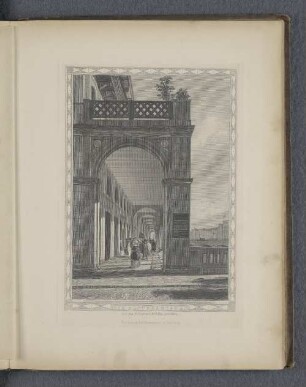 Die Alsterarcaden von der Schleusenbrücke gesehen.