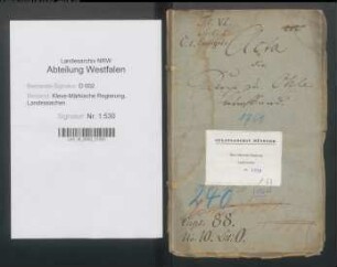 Nachweisung des Kirchen-, Pastorats-, Schul- und Armenfondsvermögens, Bd. 1