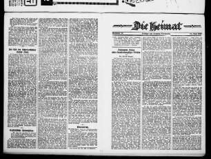 Die Heimat. 1926-1929