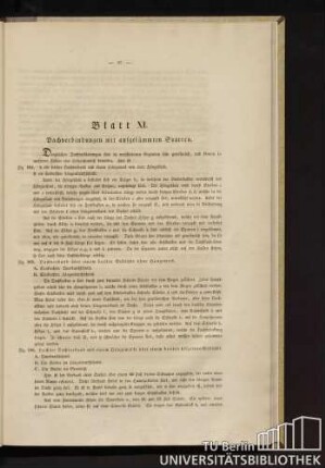 Blatt XI. Dachverbindungen mit aufgekämmten Sparren