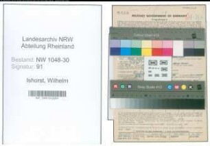 Entnazifizierung Wilhelm Ishorst , geb. 27.09.1910 (Techniker)