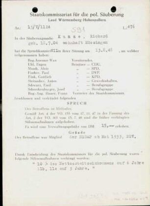 Kunze, Richard
