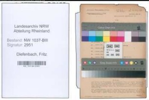 Entnazifizierung Fritz Diefenbach , geb. 02.04.1901 (Lehrer)