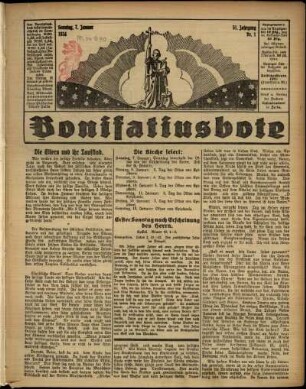 Ausgabe vom Sonntag, den 07. Januar 1934.
