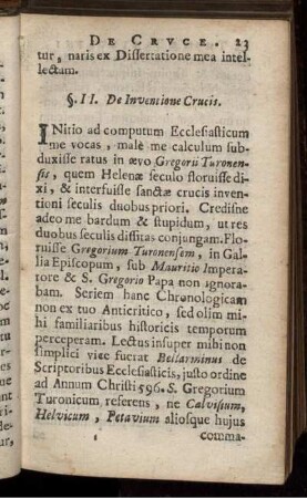 §. 2. De Inventione Crucis