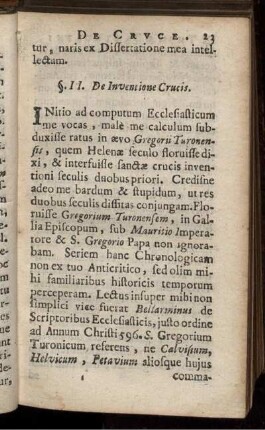 §. 2. De Inventione Crucis