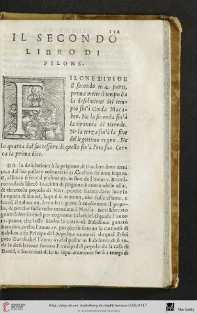Il secondo libro di Filone