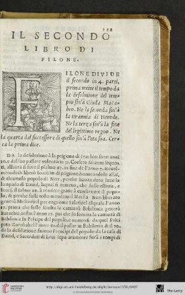 Il secondo libro di Filone