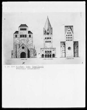 Katholische Dompfarrkirche Sankt Petrus und Gorgonius: Westfront