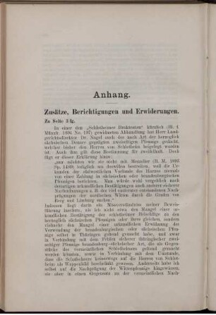 Zusätze, Berichtigungen und Erwiderungen