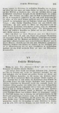 255-256 Kirchliche Mittheilungen