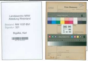 Entnazifizierung Karl Bigalke , geb. 28.05.1904 (Arbeiter)