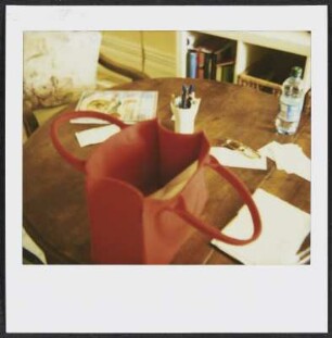 Barbara Siebecks Handtasche auf Schloss Mahlberg