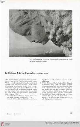49: Der Bildhauer Fritz von Graevenitz