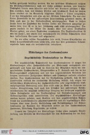 Mitteilungen des Landesmuseums