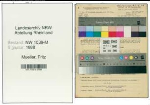Entnazifizierung Fritz Mueller , geb. 23.12.1896 (Angestellter)