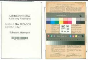 Entnazifizierung Hermann Scheven , geb. 06.02.1888 (Lehrer)