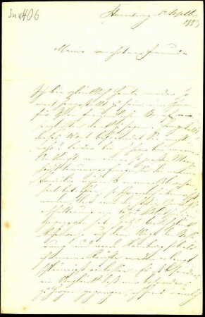 5-10-8-11.0000: Heilbuth, Ferdinand, Kunstmaler; diverse Schreiben ff.: Aufschiebung von Arbeiten wegen langer Krankheit