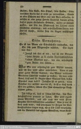 Eilfte Vermahnung