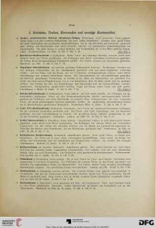 3. Schränke, Truhen, Kommoden und sonstige Kastenmöbel (Nr. 48-76)