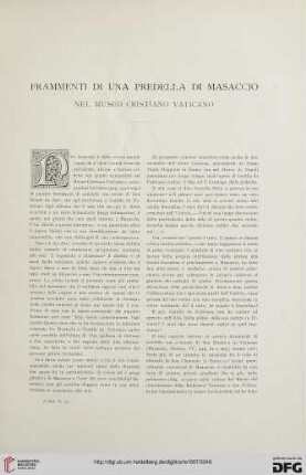 10: Frammenti di una predella di Masaccio nel Museo cristiano vaticano